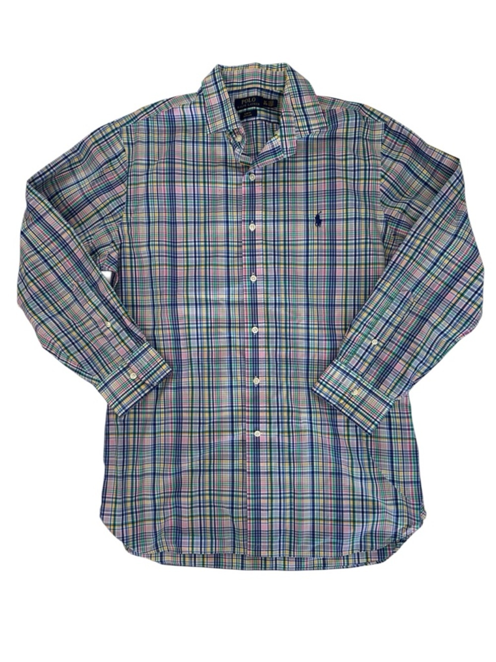 Ralph Lauren Multicolor Plaid Cotton Button-Down Shirt Slim Fit